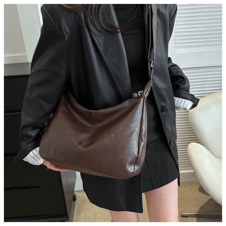 Women's Retro Tote Bag Trendy Niche Crossbody & Shoulder Bag for Commuting