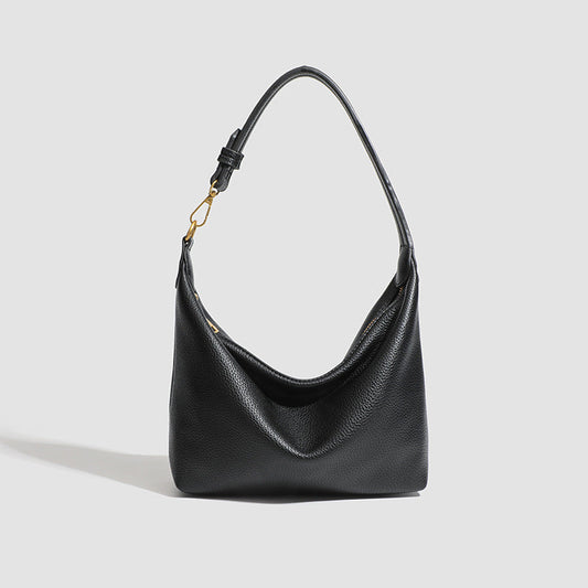Women's Metro Pebble Hobo - Spacious Pebbled Leather Commuter - Convertible Shoulder Sling